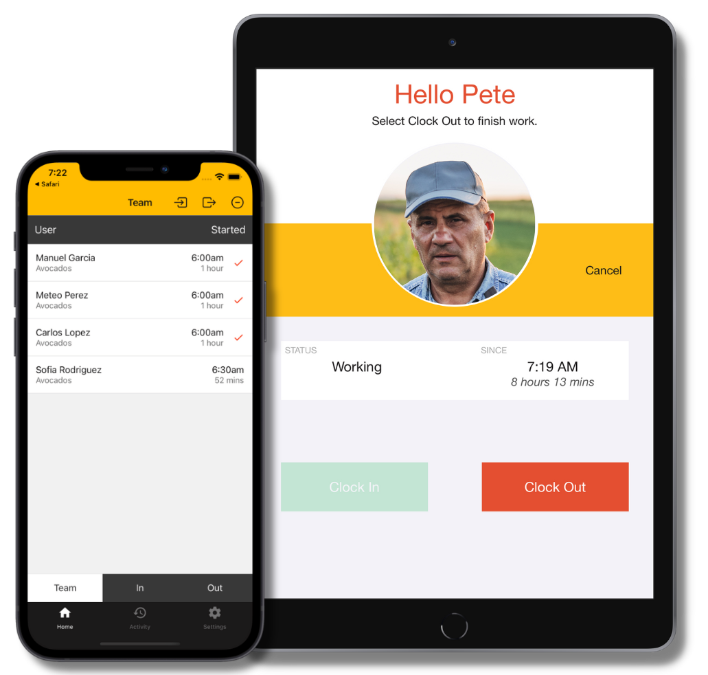 Smart time clocks for agriculture